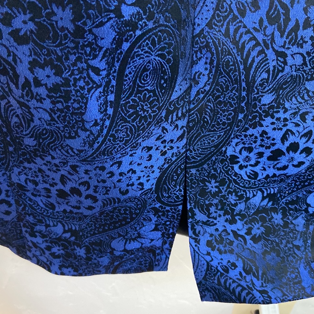 Sleeveless black and royal blue dress - Picture 7 of 7